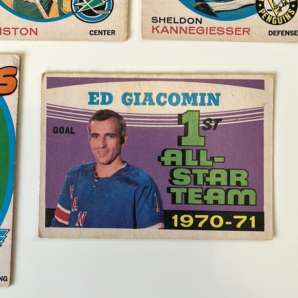 5 CARD LOT 1971-1972 O-Pee-Chee OPC Hockey #160 182 190 223 250 Vintage - Picture 6 of 7